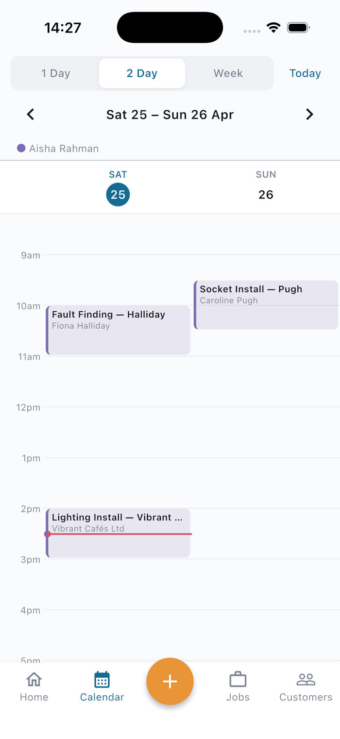 Electrician calendar